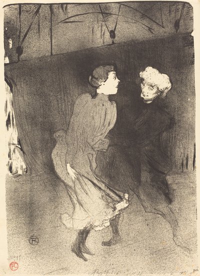 Mekkoharjoitus Folies-Bergeressä Pukuharjoitus Folies-Bergeressä, 1893. tekijältä Henri de Toulouse Lautrec