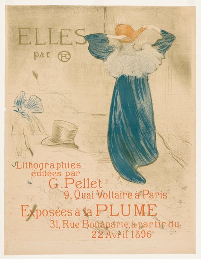 Elles: Frontispiece, 1896. tekijältä Henri de Toulouse Lautrec