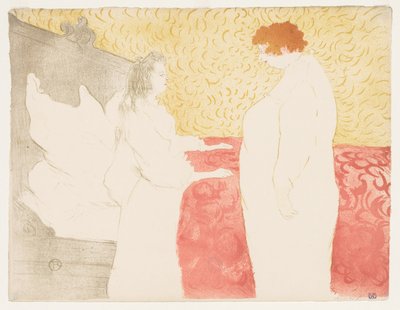 Elles: Nainen sängyssä, 1896. tekijältä Henri de Toulouse Lautrec