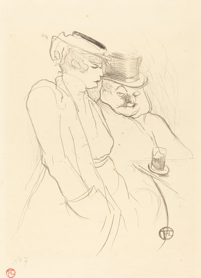 Neljässäkymmenessä, 1893. tekijältä Henri de Toulouse Lautrec