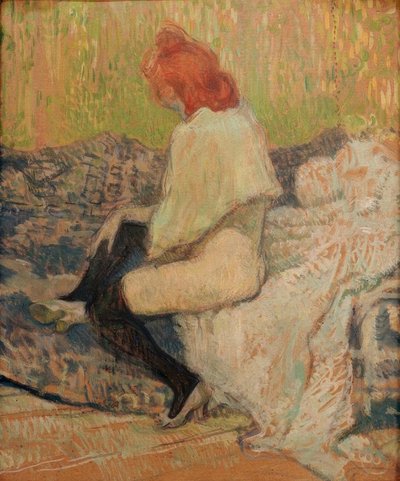 Femme rousse, Justine Dieuhl tekijältä Henri de Toulouse Lautrec