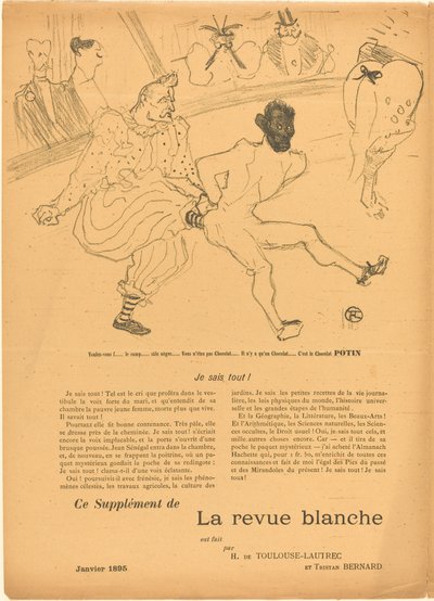 Jalka ja suklaa (Footit et Chocolat) [vasen suora] tekijältä Henri de Toulouse Lautrec