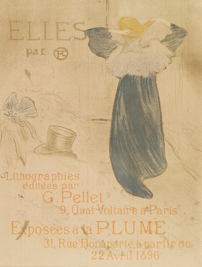 Huonekalut ja erilaiset esineet 1100- ja 1300-luvuilta tekijältä Henri de Toulouse Lautrec