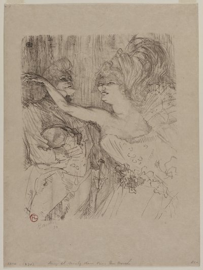 Guy ja Mealy Pariisissa qui Marchessa, 1898. tekijältä Henri de Toulouse Lautrec