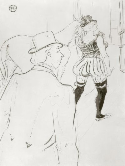 Kulissien takana tekijältä Henri de Toulouse Lautrec