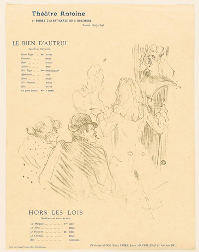 Kunnianosoitus Molierelle tekijältä Henri de Toulouse Lautrec