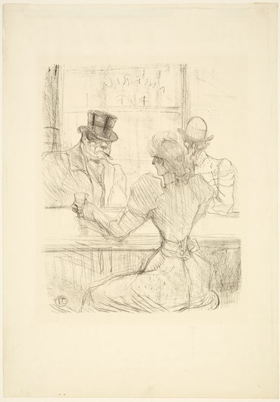 Picton Barissa (amerikkalainen baari), rue Scribe tekijältä Henri de Toulouse Lautrec