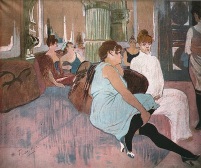 "Rue des Moulinsin salongissa", 1894, 1952. tekijältä Henri de Toulouse Lautrec