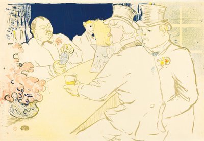 Irlantilainen ja amerikkalainen baari, rue Royale tekijältä Henri de Toulouse Lautrec