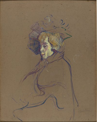 Jane Avril, 1892. tekijältä Henri de Toulouse Lautrec