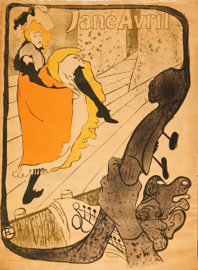Jane Avril, 1893 tekijältä Henri de Toulouse Lautrec