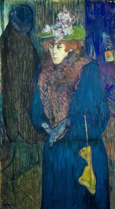 Jane Avril osallistuja Moulin-Rougessa tekijältä Henri de Toulouse Lautrec