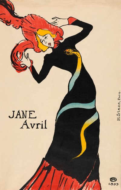 Henri de Toulouse-Lautrecin Jane Avril -juliste tekijältä Henri de Toulouse Lautrec