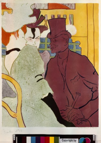 Englantilaiset Moulin Rougen teatterissa tekijältä Henri de Toulouse Lautrec