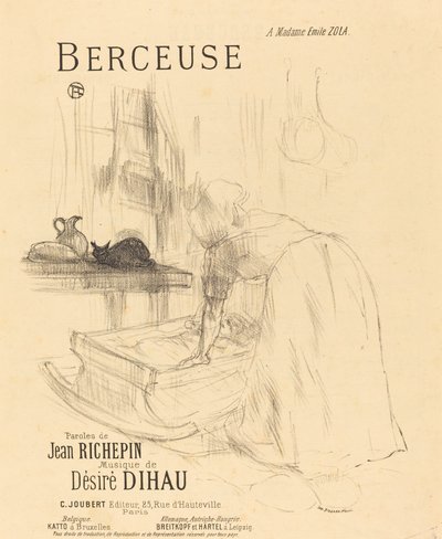 Kehtolaulu, 1895-1896. tekijältä Henri de Toulouse Lautrec
