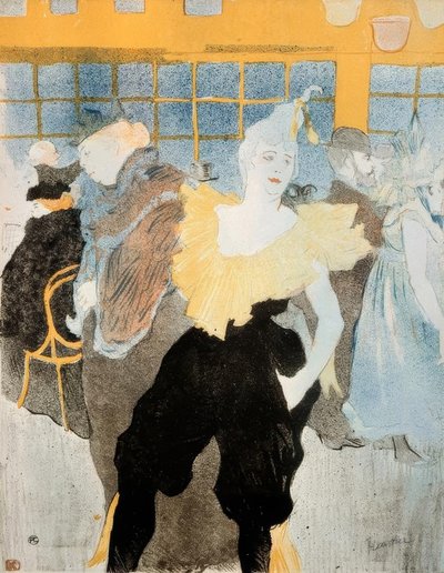 La Clownesse tai Moulin Rouge tekijältä Henri de Toulouse Lautrec