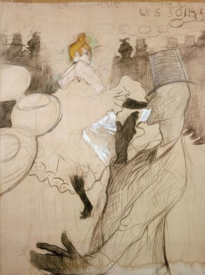 La Goulue ja Valentin le Désossé tekijältä Henri de Toulouse Lautrec