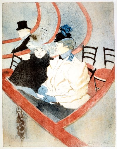 The Grand Lodge The Royal Box, 1896-1897 tekijältä Henri de Toulouse Lautrec