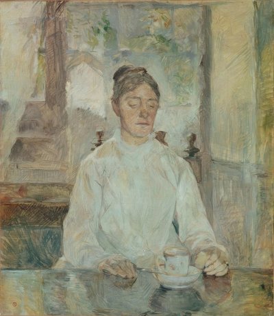 Taiteilijan äiti, kreivitär Adèle de Toulouse-Lautrec, e tekijältä Henri de Toulouse Lautrec