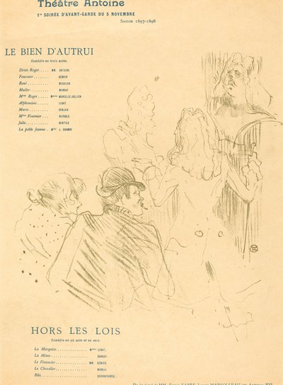 Toisten hyvä; Lainsuojattomia tekijältä Henri de Toulouse Lautrec