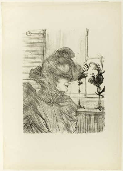 Le Margoin (Mademoiselle Louise Blouet) tekijältä Henri de Toulouse Lautrec