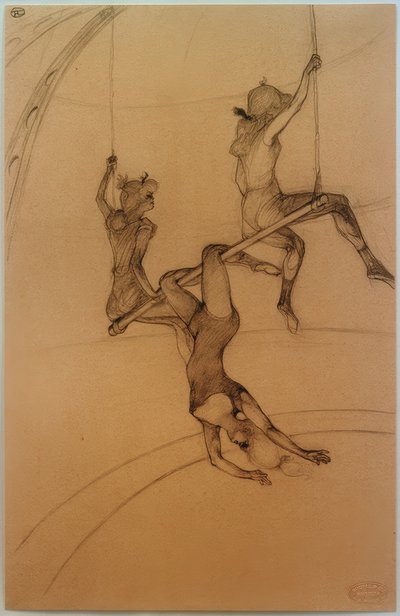 Lentävä trapetsi tekijältä Henri de Toulouse Lautrec