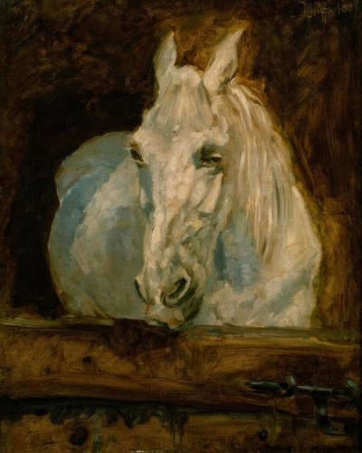 Le cheval blanc Gazelle tekijältä Henri de Toulouse Lautrec