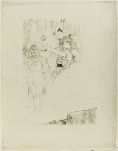 Lender Dancing the Bolero Chilpéricissä tekijältä Henri de Toulouse Lautrec