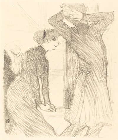 Lugne Poe ja Baldy elokuvassa Above Human Forces Lugne Poe ja Baldy in..., 1894. tekijältä Henri de Toulouse Lautrec