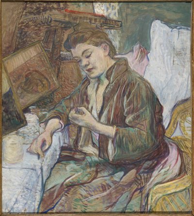 Madame Favre wc:ssä, 1891 tekijältä Henri de Toulouse Lautrec