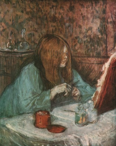"Madame Poupoule wc:ssä", 1898, 1952. tekijältä Henri de Toulouse Lautrec