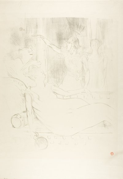 Madame Simon-Girard, Brewer ja Guy La belle Hélènessa tekijältä Henri de Toulouse Lautrec