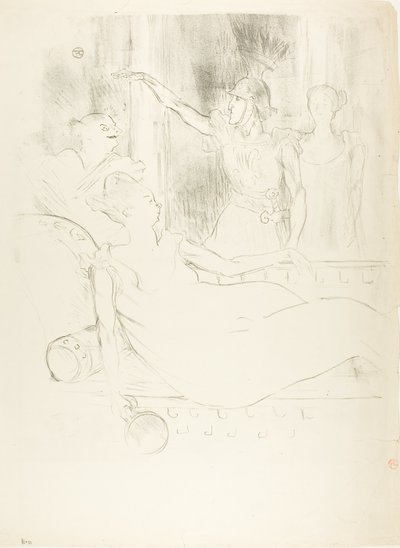 Madame Simon-Girard, Brewer ja Guy La belle Hélènessa tekijältä Henri de Toulouse-Lautrec