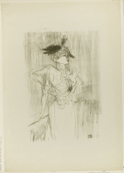 Mademoiselle Marcelle Lender, seisoo tekijältä Henri de Toulouse-Lautrec