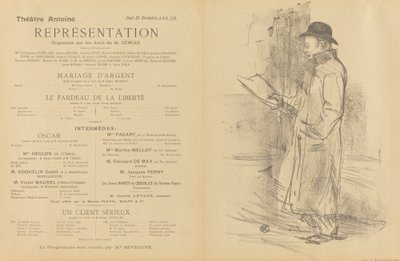 Hopeahäät; Vapauden taakka; Vakava asiakas [edessä] tekijältä Henri de Toulouse Lautrec