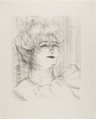 Marie-Louise Marsy, alkaen Treize Lithographies tekijältä Henri de Toulouse-Lautrec