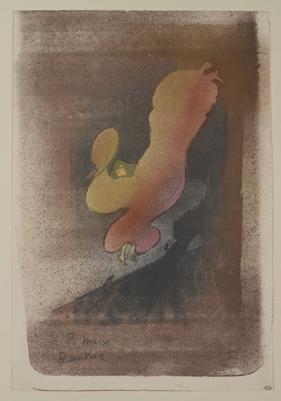 Neiti Loïe Fuller, 1893 (värilitografia kudottupaperille) tekijältä Henri de Toulouse Lautrec