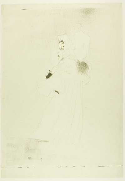 Miss May Belfort (iso lautanen) tekijältä Henri de Toulouse Lautrec
