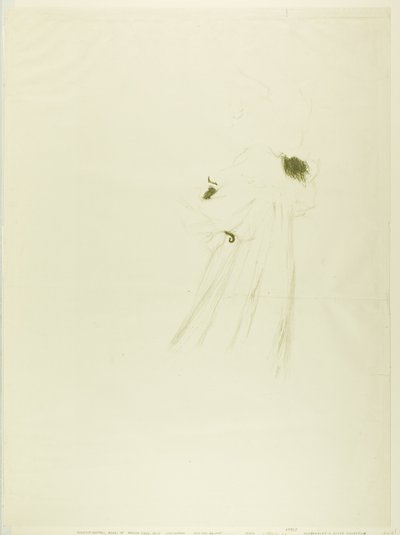 Miss May Belfort (iso lautanen) tekijältä Henri de Toulouse-Lautrec