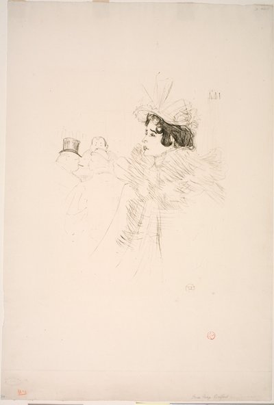 Miss May Belfort au Irish American Bar, Rue Royale tekijältä Henri de Toulouse-Lautrec