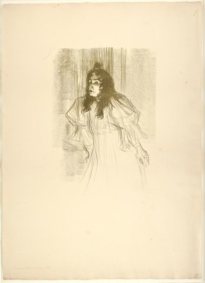 Neiti May Belfort hiuksissa tekijältä Henri de Toulouse-Lautrec