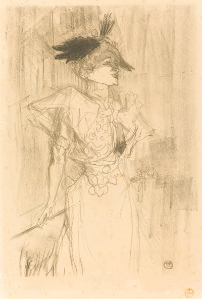 Neiti Marcelle Lender, seisova Neiti Marcelle Lender, seisova, 1895. tekijältä Henri de Toulouse Lautrec