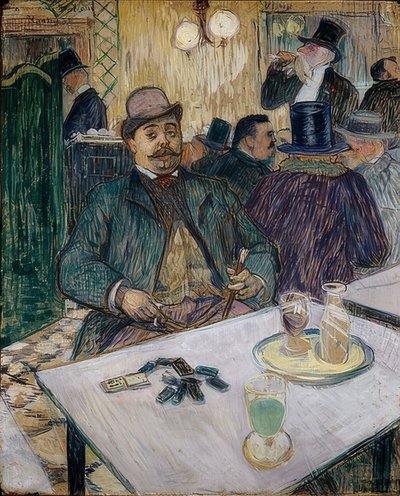 Monsieur Boileau einem Caféssa. 1893 tekijältä Henri de Toulouse Lautrec
