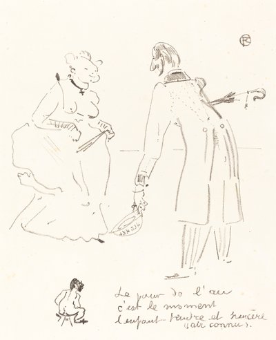 Uudenvuoden tervehdys Uudenvuoden kohteliaisuus, 1897. tekijältä Henri de Toulouse Lautrec