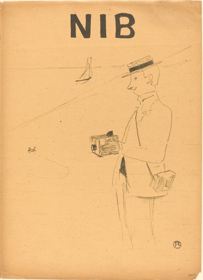 Nib tai amatöörivalokuvaaja [oikealla edessä] tekijältä Henri de Toulouse Lautrec