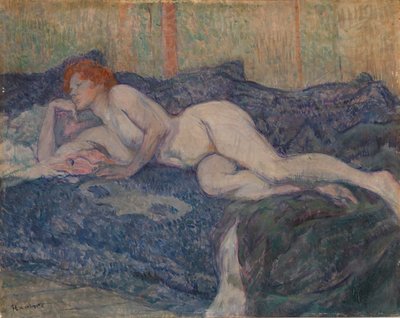 Alaston makaa sohvalla tekijältä Henri de Toulouse-Lautrec