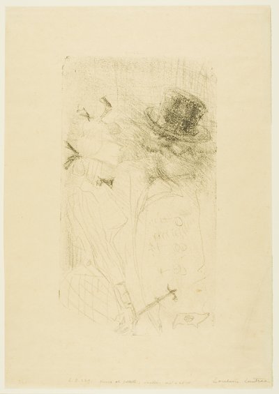 Vanha mies ja nuori tyttö tekijältä Henri de Toulouse Lautrec