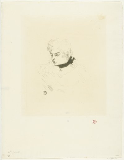 Mademoiselle Green Dots -muotokuva Miss Green Dots tekijältä Henri de Toulouse Lautrec