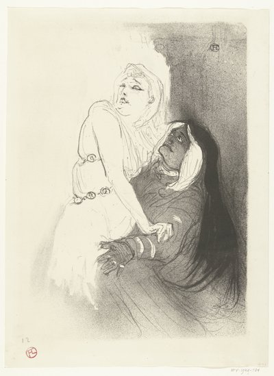 "Huppujen hämmennys", 1882-1884. tekijältä Henri de Toulouse Lautrec