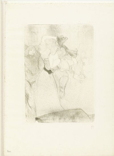 Muotokuva laulaja Marcelle Lenderistä tanssimassa boléroa Chilpéric-oopperassa Lainaaja de dos dansant le bolero tekijältä Henri de Toulouse Lautrec
